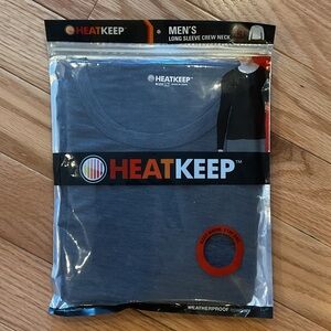 HeatKeep Men's Long Sleeve Crew Neck Shirt - Blue